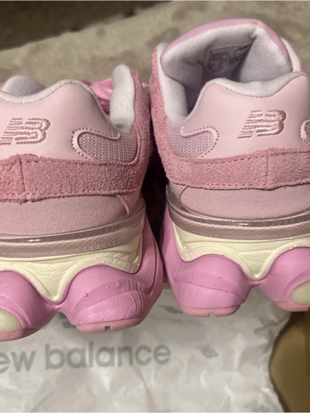 New Balance Pink Layered Sole Athletic Sneakers - Picture 9 of 10
